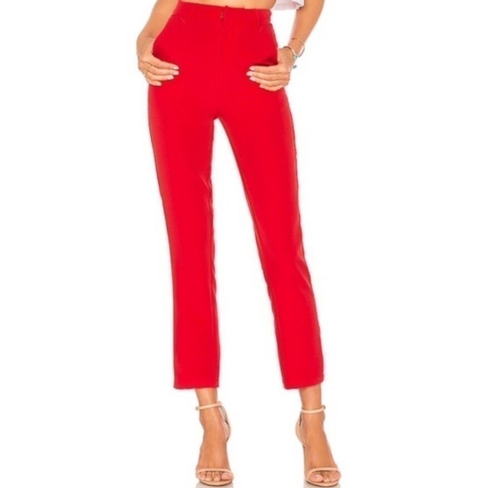 NWOT Lovers + Friends Tempo Red Skinny Pants